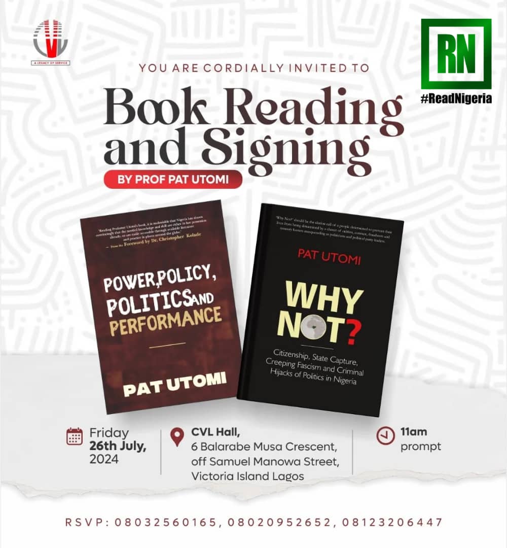 Book Reading and Signing with Pat Utomi